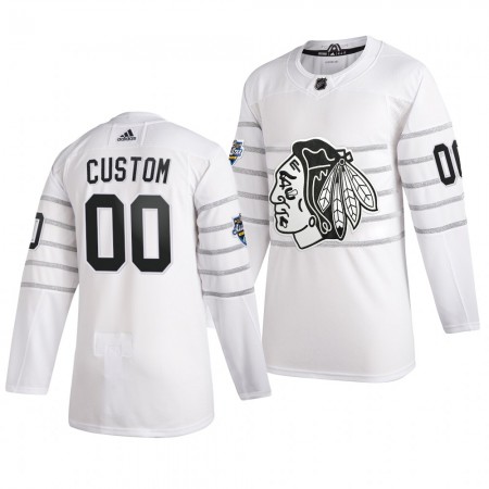 Chicago Blackhawks Dresy Custom Bílá Adidas 2020 NHL All-Star Authentic - Pánské Chicago Blackhawks Dresy Custom Bílá Adidas 2020 NHL All-Star Authentic - Pánské